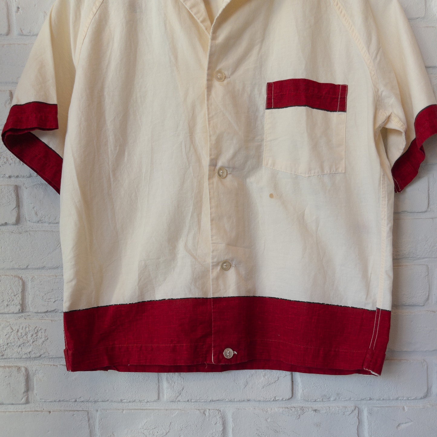KAUFMANN'S SHIRT-JAC SLEEPWEAR DYED INK PRINT VINTAGE 40'S