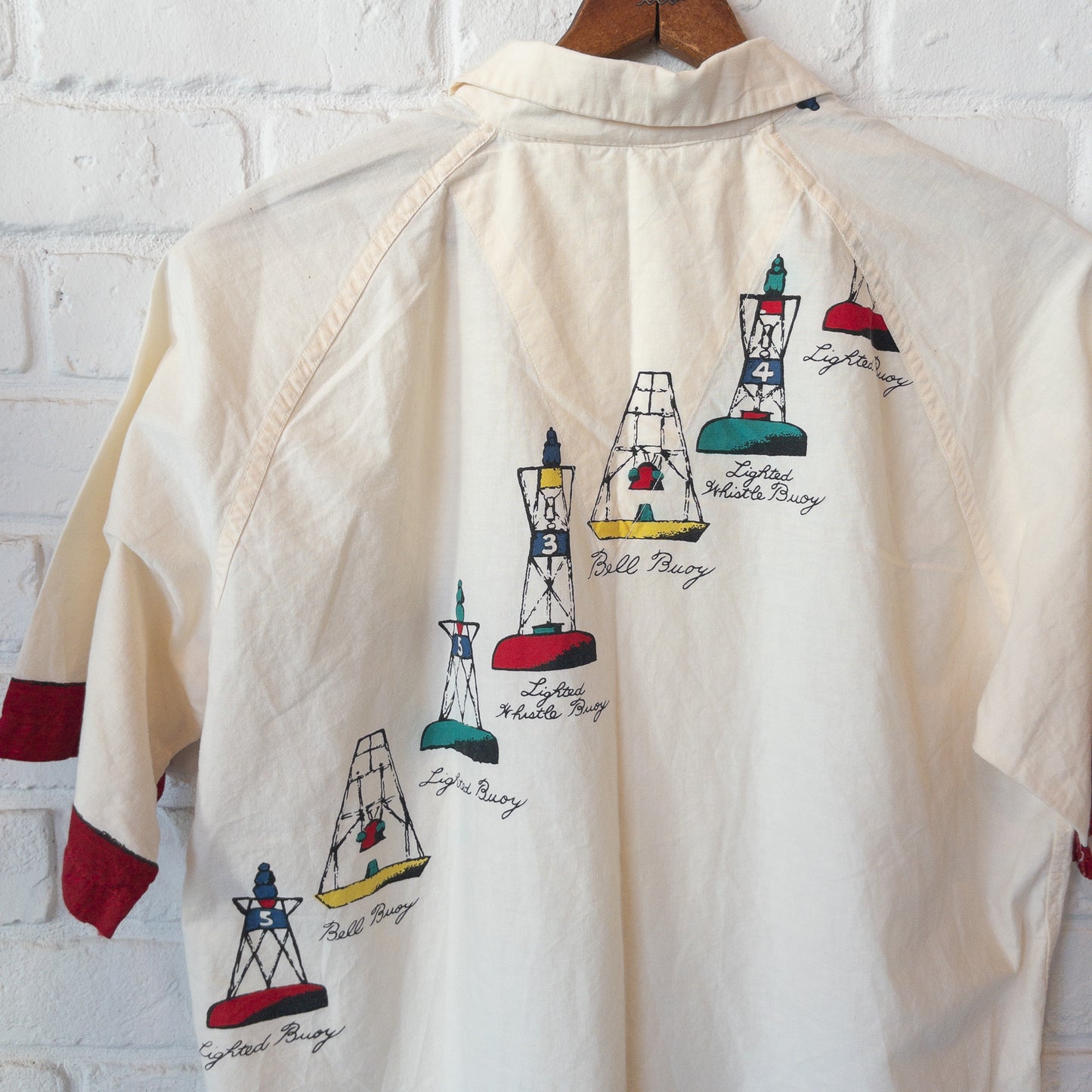 KAUFMANN'S SHIRT-JAC SLEEPWEAR DYED INK PRINT VINTAGE 40'S