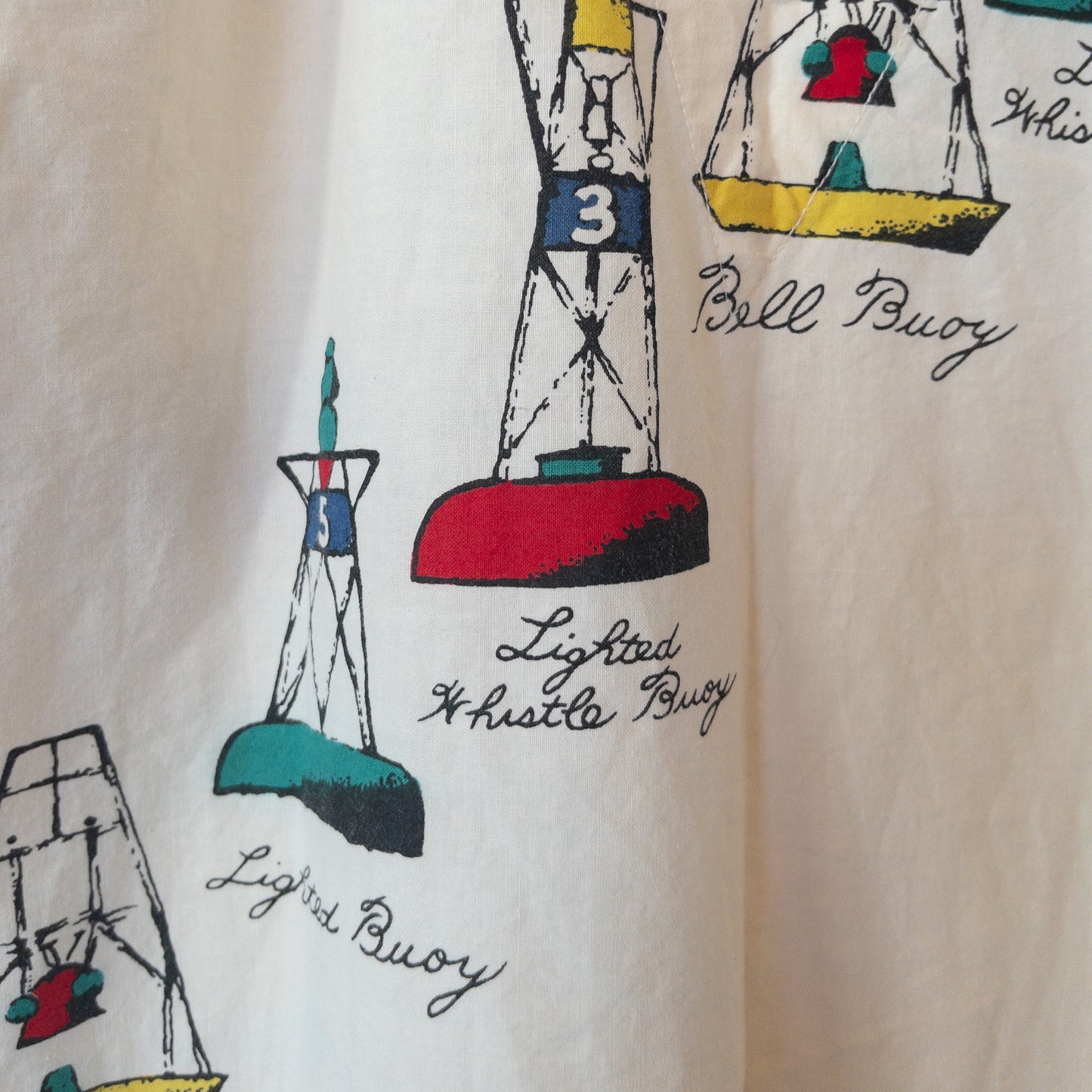 KAUFMANN'S SHIRT-JAC SLEEPWEAR DYED INK PRINT VINTAGE 40'S