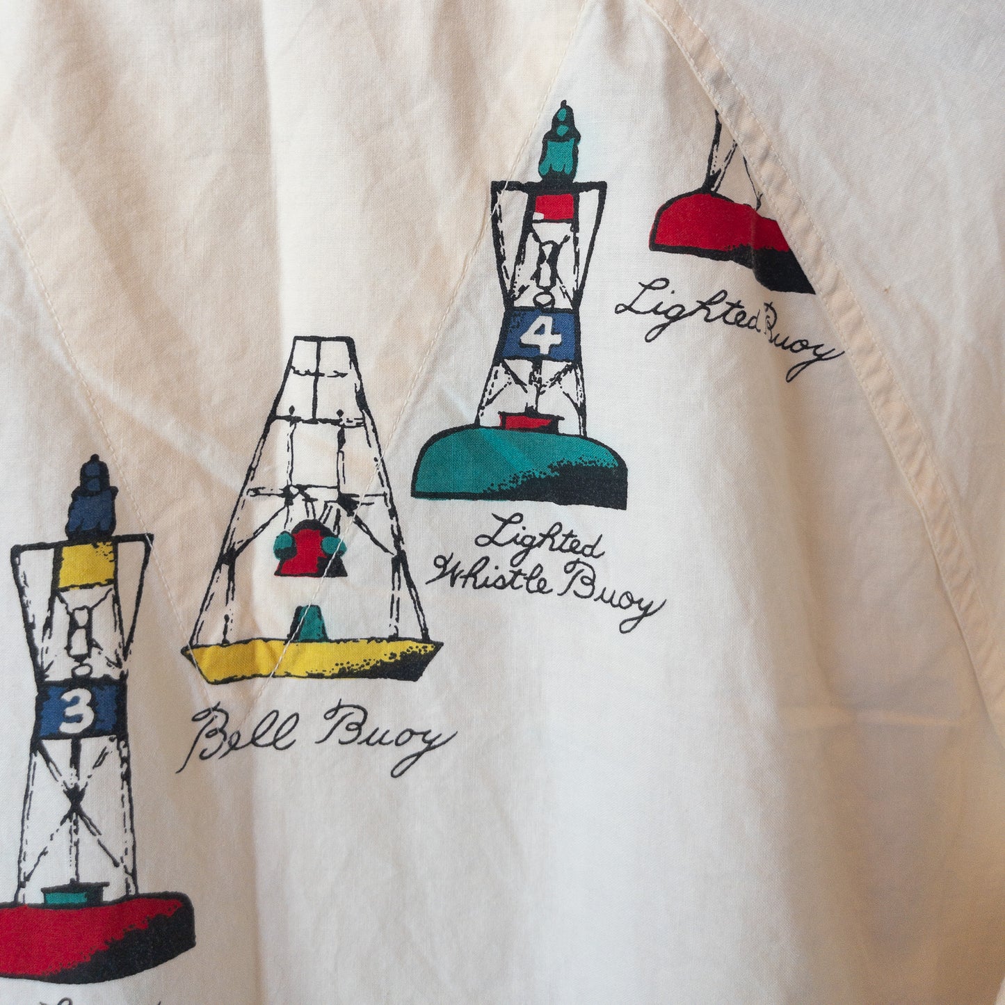 KAUFMANN'S SHIRT-JAC SLEEPWEAR DYED INK PRINT VINTAGE 40'S