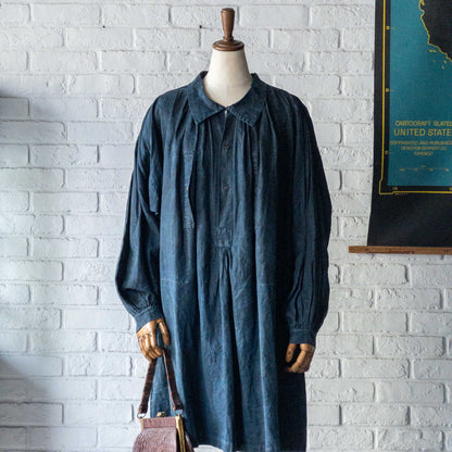 FRENCH SHEPERD'S LINEN SMOCK 1900'S VINTAGE Var.1