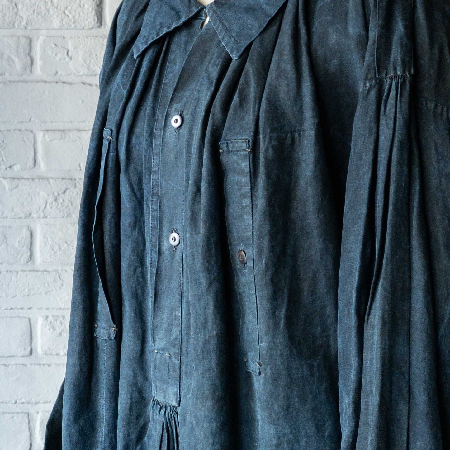 FRENCH SHEPERD'S LINEN SMOCK 1900'S VINTAGE Var.1