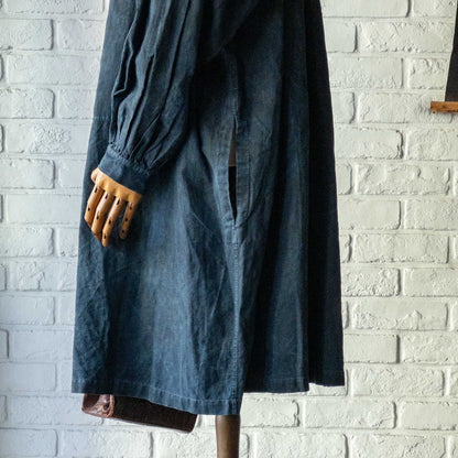FRENCH SHEPERD'S LINEN SMOCK 1900'S VINTAGE Var.1