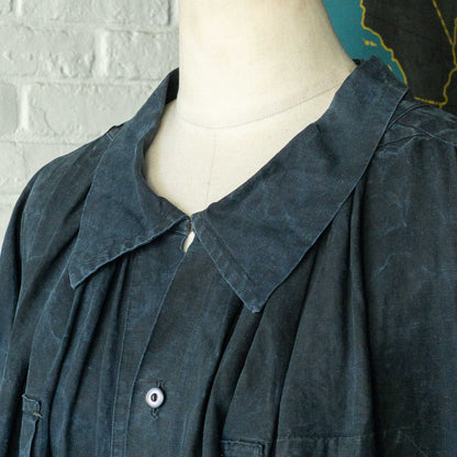 FRENCH SHEPERD'S LINEN SMOCK 1900'S VINTAGE Var.1