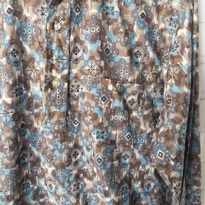TOWNCRAFT PENNEY'S  B.D. BATIK/FINE PETTERN PULLOVER SHIRTS 50-60'S VINTAGE
