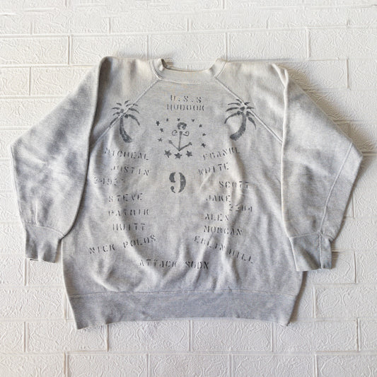 U.S.S. STENCIL VINTAGE SWEAT SHIRTS