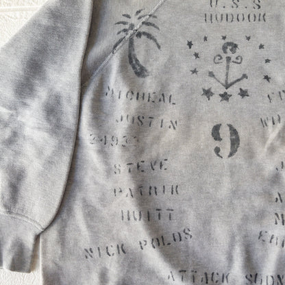 U.S.S. STENCIL VINTAGE SWEAT SHIRTS