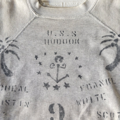 U.S.S. STENCIL VINTAGE SWEAT SHIRTS