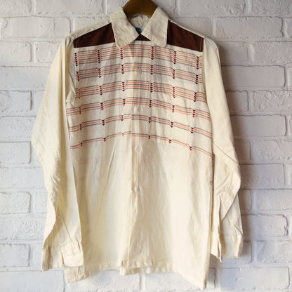 PILGRIM ROCABILLY STRIPE LONGSLEEVE SHIRTS 40-50'S DEAD STOCK