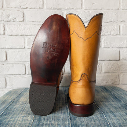 BLACK JACK BASIC ROPER BOOTS RANCH HAND HONEY