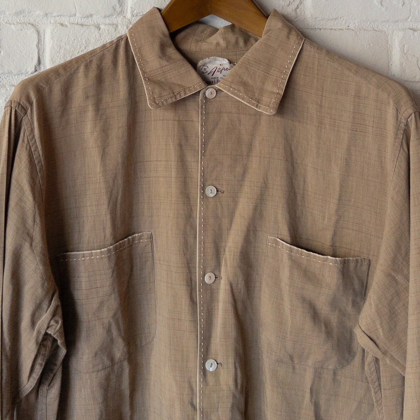 ALFRED HAND STECH LONGSLEEVE SHIRTS 1950'S VINTAGE
