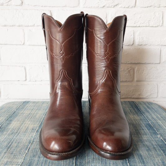 BLACK JACK  BASIC ROPER BOOTS GOAT BROWN