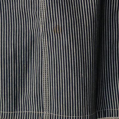 DEAD STOCK 1940's Lee 98-J HICKORY-STRIPED COVERALL with EMBROIDERY