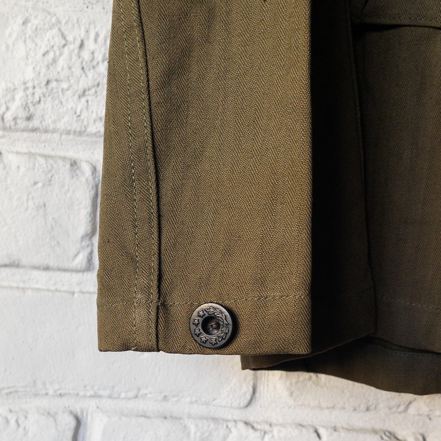 WW2 U.S.NAVY HBT UTILITY JACKET HAND DRAWING HULA GIRL DEADSTOCK