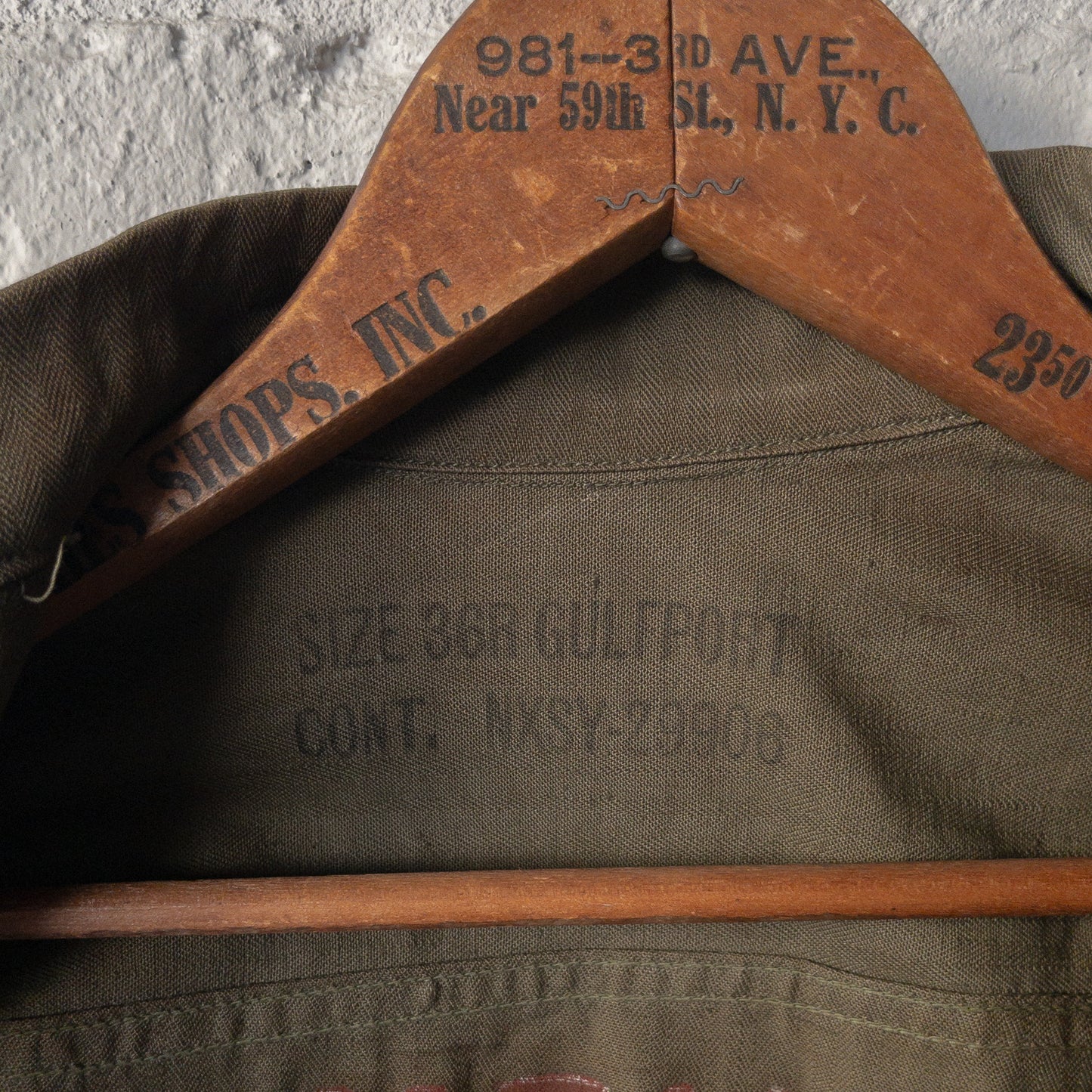 WW2 U.S.NAVY HBT UTILITY JACKET HAND DRAWING HULA GIRL DEADSTOCK