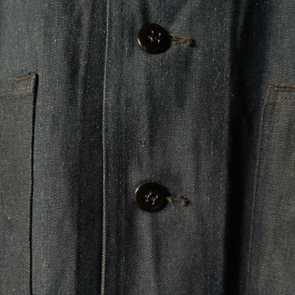 W.W.2 U.S.NAVY DUNGAREE DENIM JACKET HAND DRAWING PIN UP GIRL DEAD STOCK