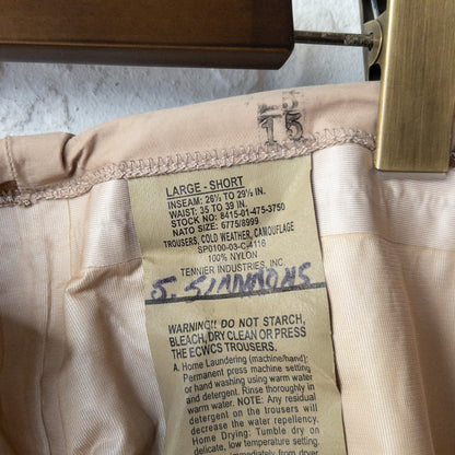 US ARMY ECWACS GEN1 GOATEX PANTS (L-SHORT)DEAD STOCK