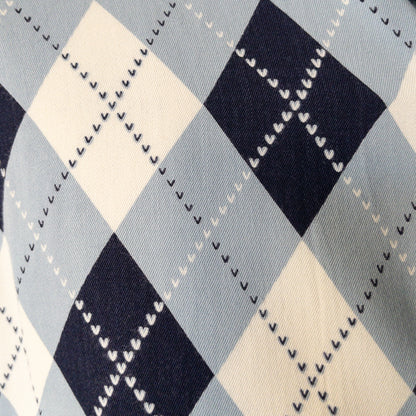 ARGYLE CHECK RAYON LONGSLEEVE SHIRTS 1950'S VINTAGE