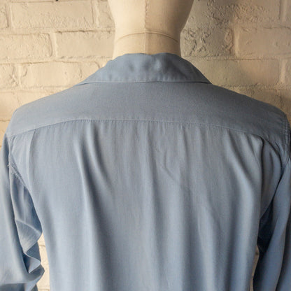 ARGYLE CHECK RAYON LONGSLEEVE SHIRTS 1950'S VINTAGE