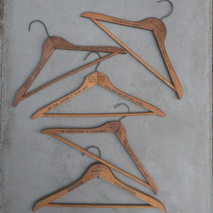 VINTAGE ADVERTISING WOOD HANGER ①