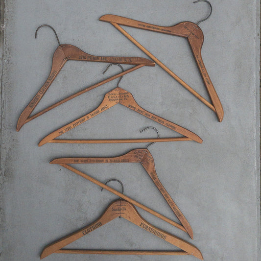 VINTAGE ADVERTISING WOOD HANGER ①