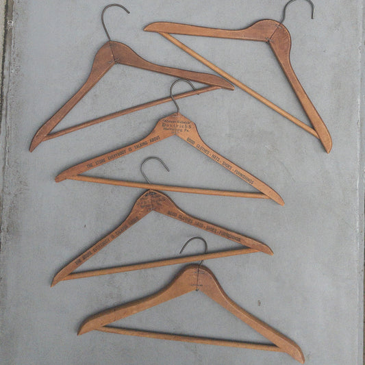 VINTAGE ADVERTISING WOOD HANGER ①