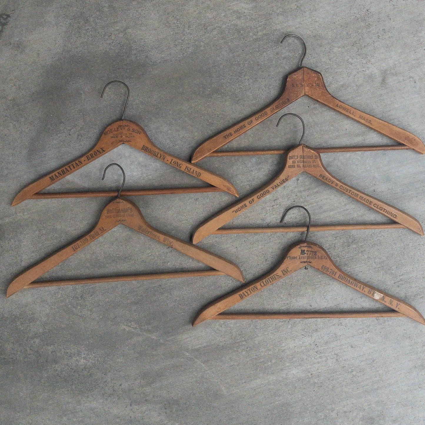 VINTAGE ADVERTISING WOOD HANGER ②