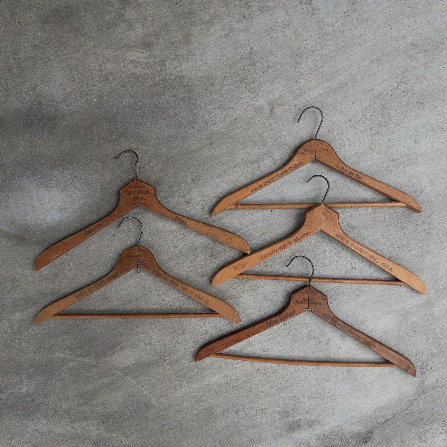 VINTAGE ADVERTISING WOOD HANGER ③