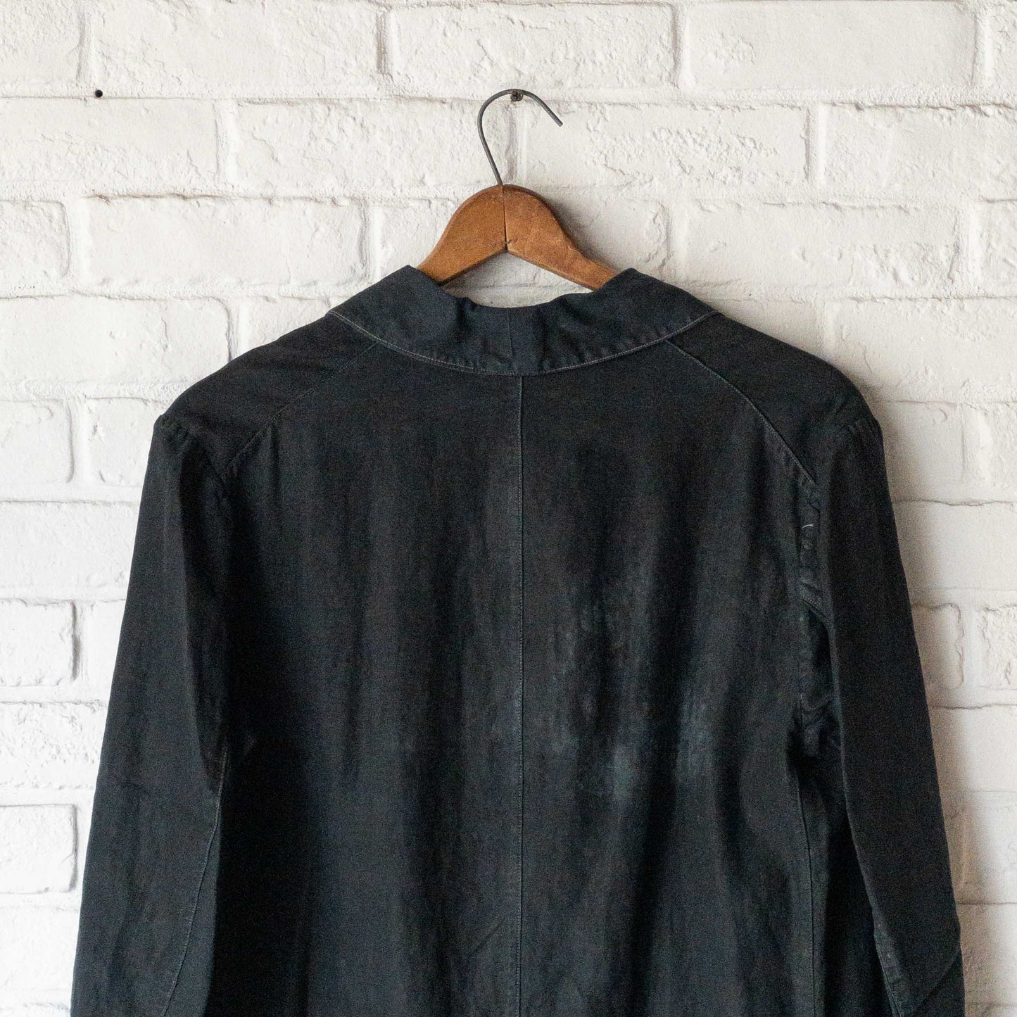 FRENCH INDIGO LINEN COAT 1900'S VINTAGE