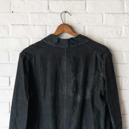 FRENCH INDIGO LINEN COAT 1900'S VINTAGE