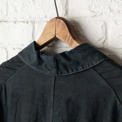 FRENCH INDIGO LINEN COAT 1900'S VINTAGE