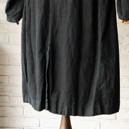 FRENCH INDIGO LINEN COAT 1900'S VINTAGE