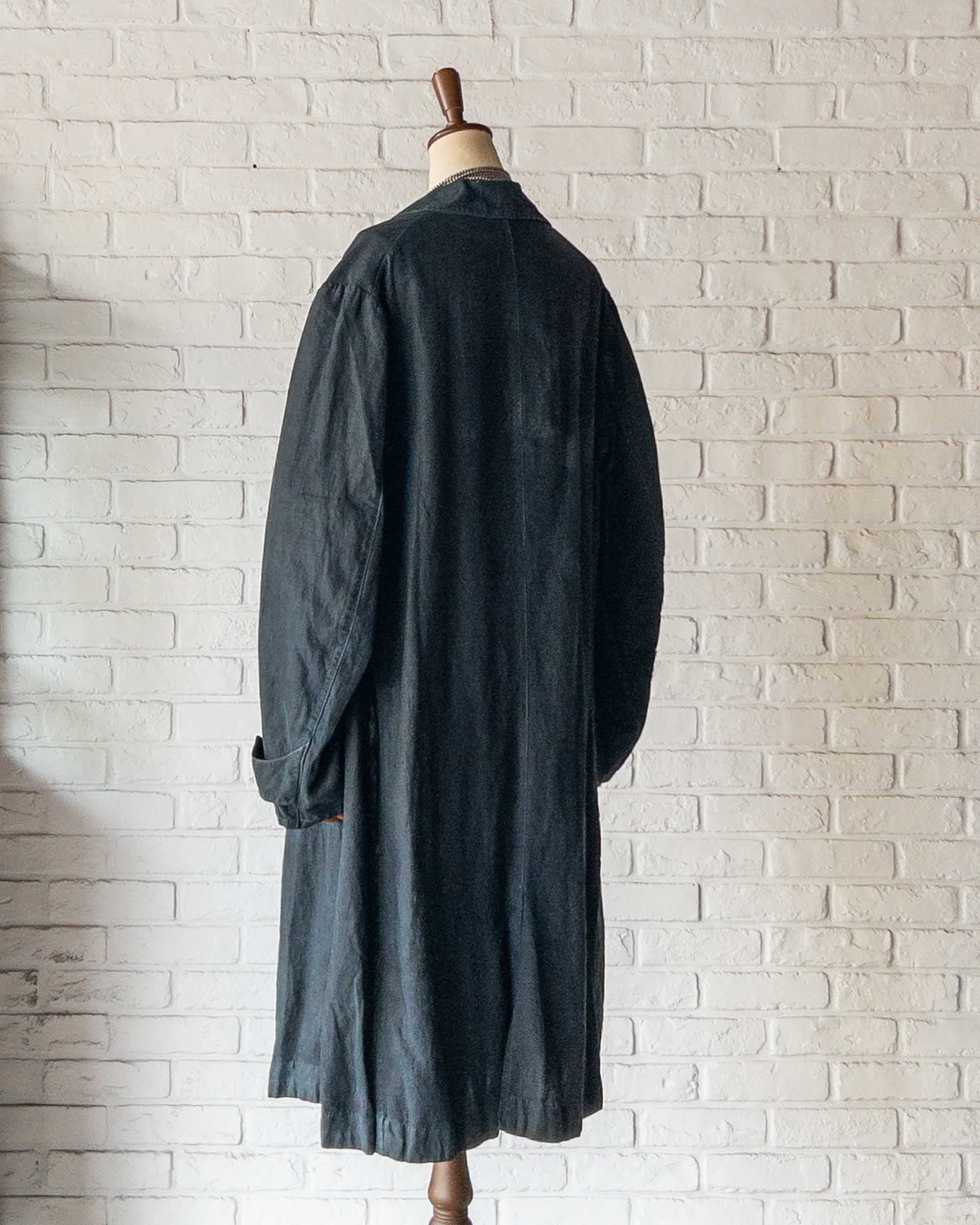 FRENCH INDIGO LINEN COAT 1900'S VINTAGE – WANDERER