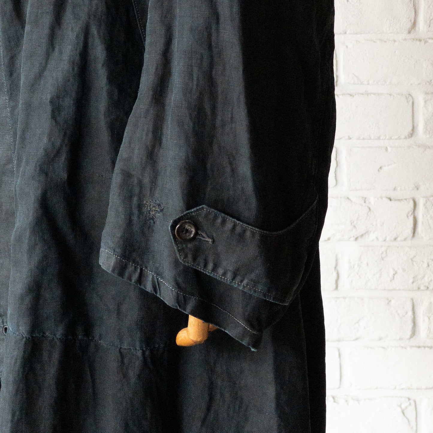 FRENCH INDIGO LINEN COAT 1900'S VINTAGE