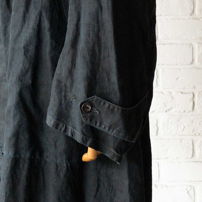 FRENCH INDIGO LINEN COAT 1900'S VINTAGE