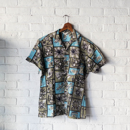 PERSONALITY RESSORT SHORT SLEEVE SHIRTS 50'S VINTAGE