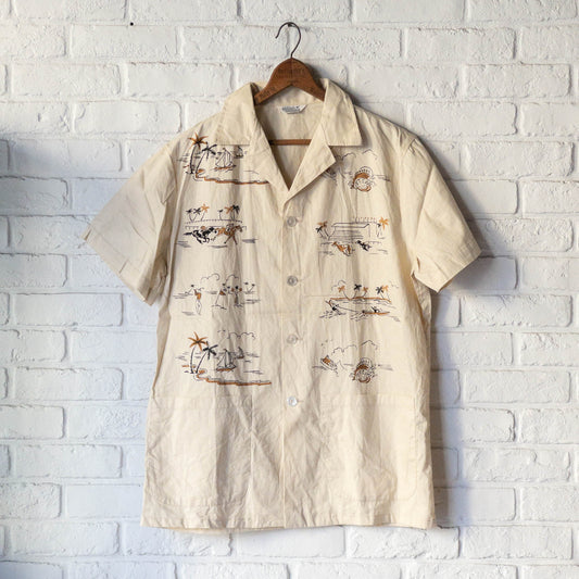 RESORT CASUALS SHORT SLEEVE SHIRTS JACKET 40'S DEAD STOCK