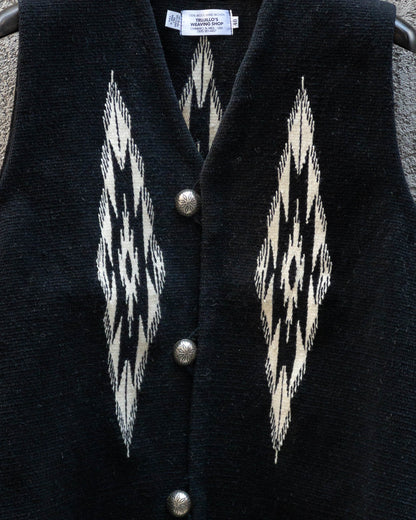 TRUJILLO’S CHIMAYO VEST BLACK *EXCLUSICVE
