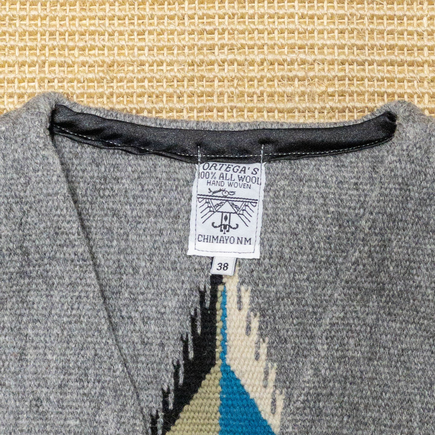 ORTEGA’S CHIMAYO VEST GRAY (38)