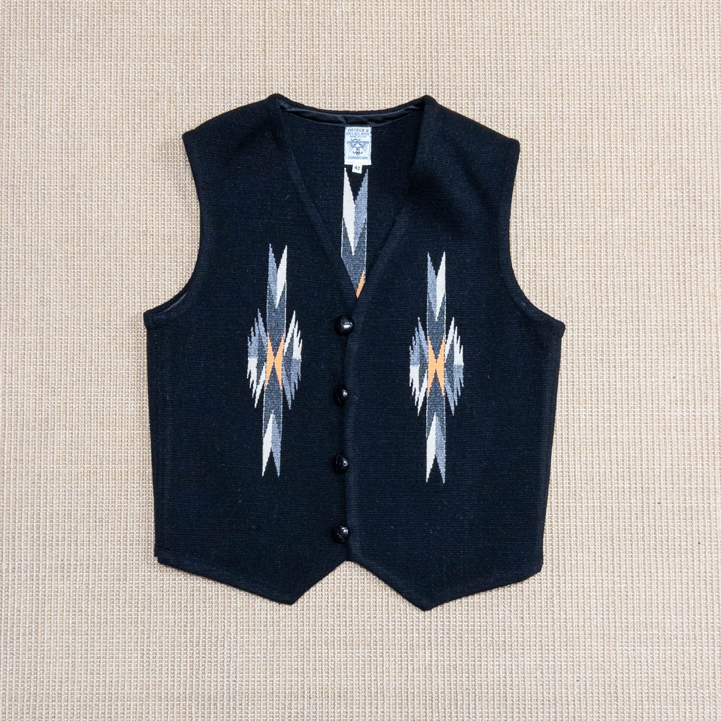 ORTEGA’S CHIMAYO VEST BLACK (42)