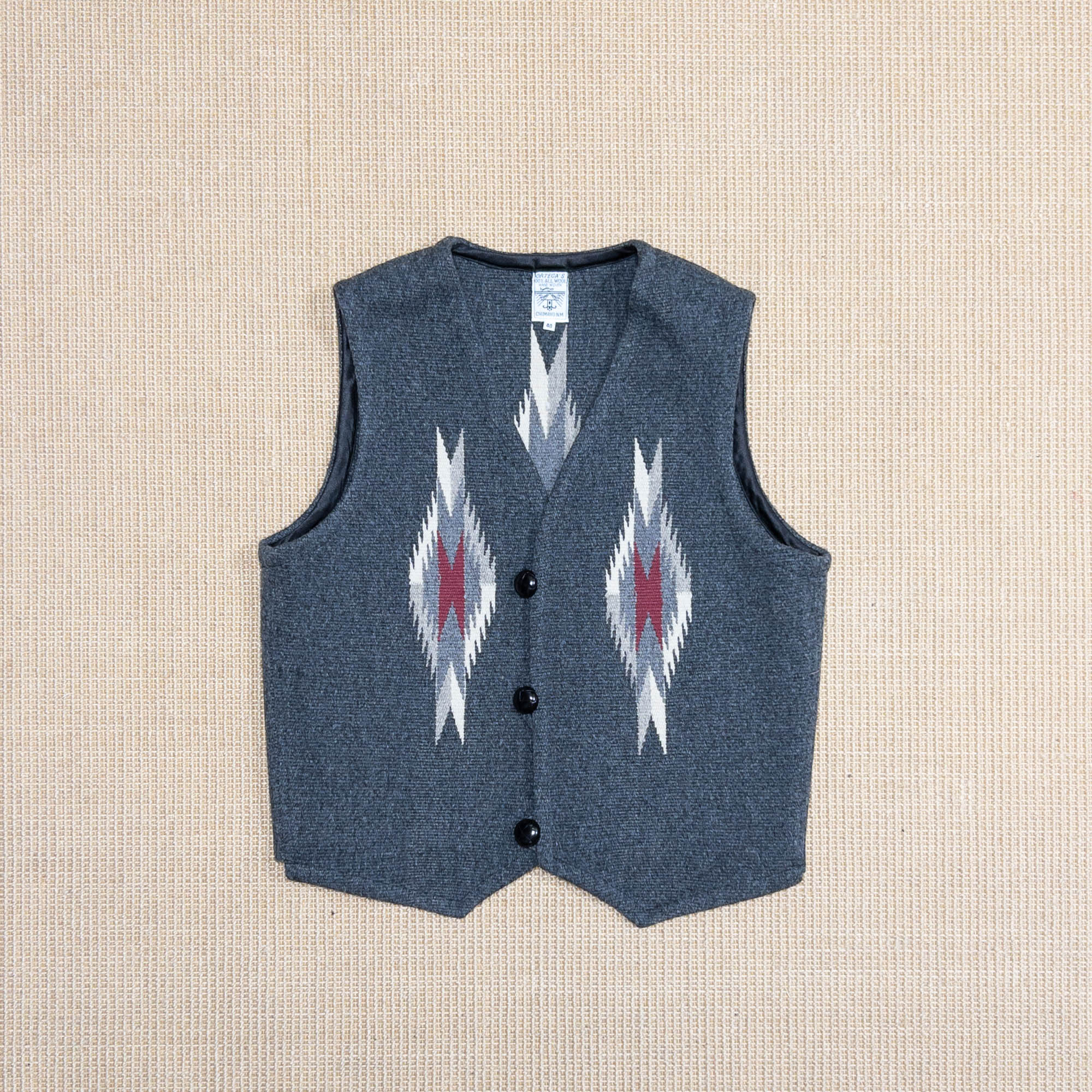 ORTEGA'S CHIMAYO VEST DARK GRAY (40) – WANDERER