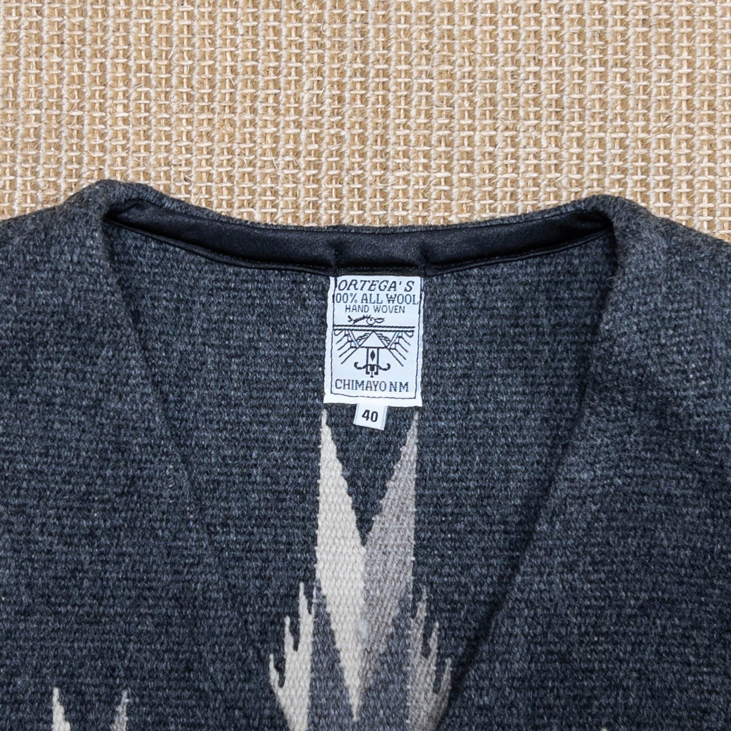 ORTEGA’S CHIMAYO VEST DARK GRAY (40)