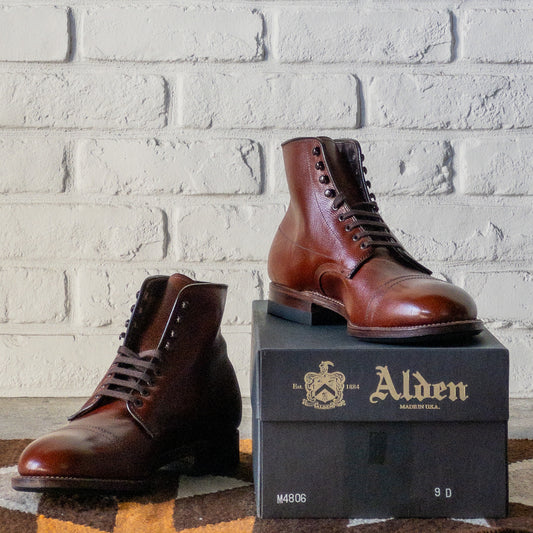 ANATOMICA by ALDEN CAP-TOE BOOTS  M4806