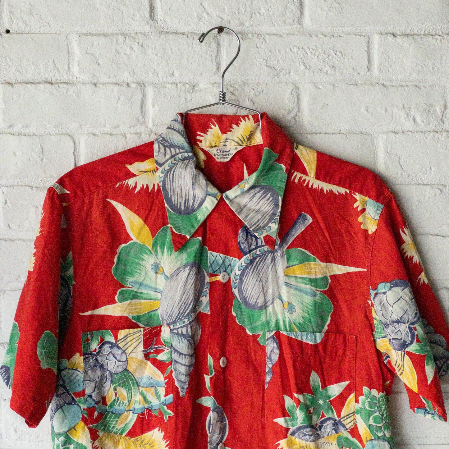BLAND SPORTSWEAR HAWAIIAN SHORT SLEEVE SHIRTS 50'S VINTAGE