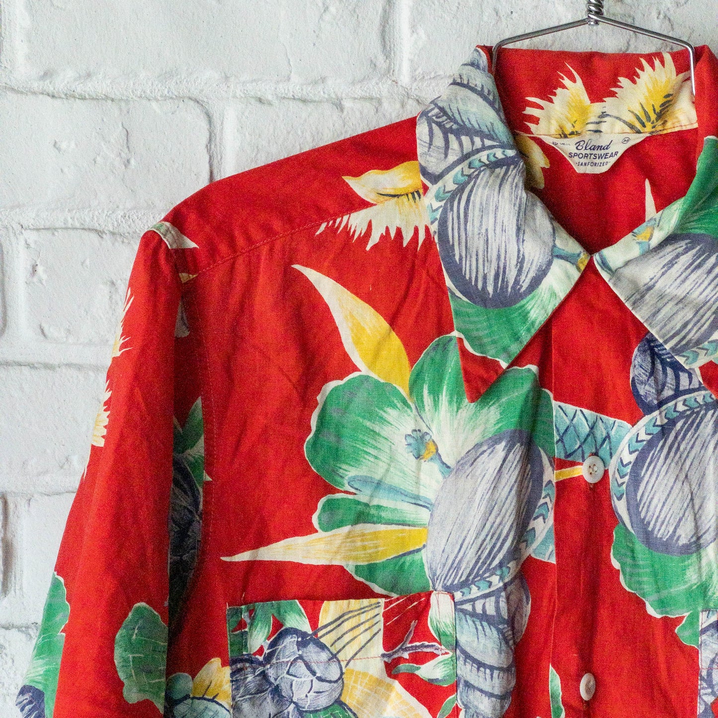 BLAND SPORTSWEAR HAWAIIAN SHORT SLEEVE SHIRTS 50'S VINTAGE