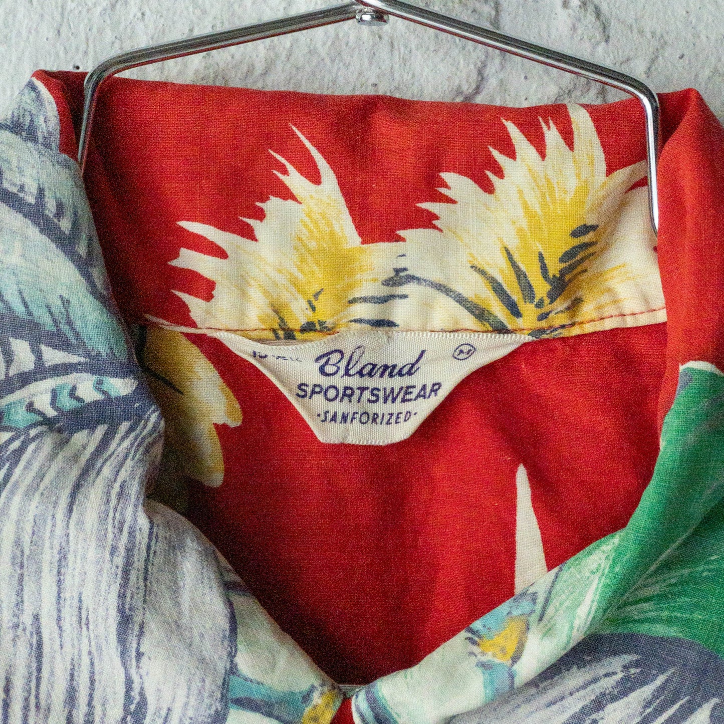 BLAND SPORTSWEAR HAWAIIAN SHORT SLEEVE SHIRTS 50'S VINTAGE