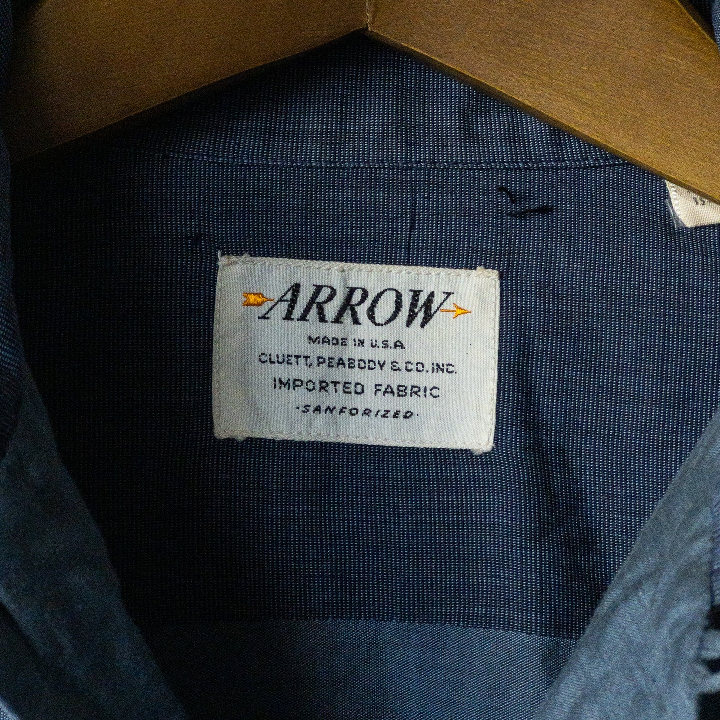 ARROW PIN CHECK JACQUARD PETTERN LONG SLEEVE SHIRTS 60'S VINTAGE