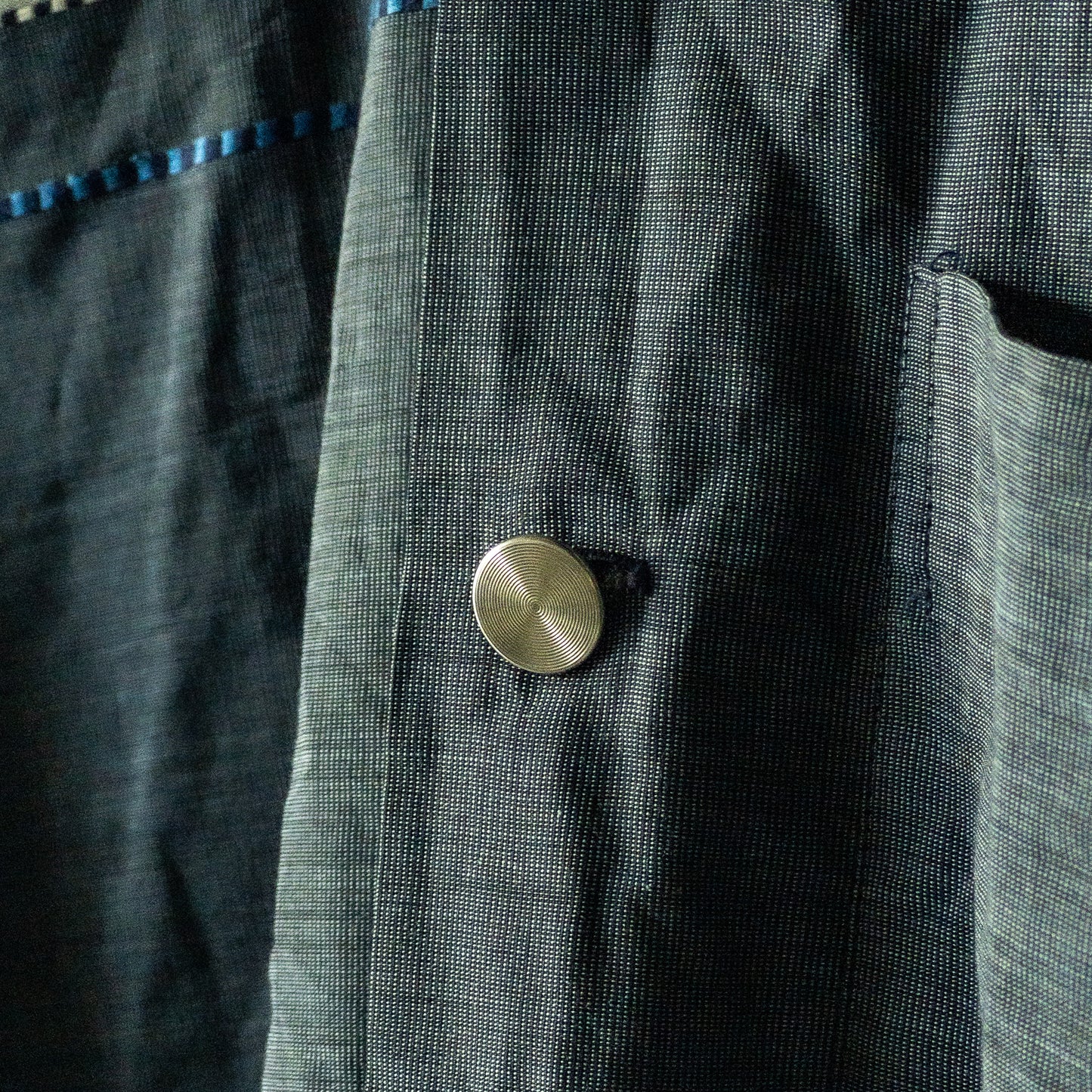 ARROW PIN CHECK JACQUARD PETTERN LONG SLEEVE SHIRTS 60'S VINTAGE