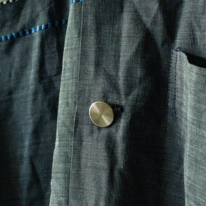 ARROW PIN CHECK JACQUARD PETTERN LONG SLEEVE SHIRTS 60'S VINTAGE