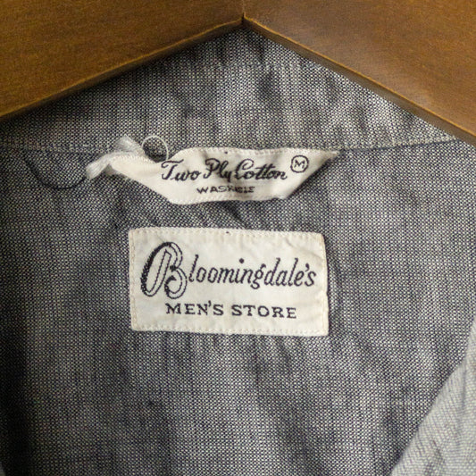 BLUMINGDALE'S BLACK CHECK SHIRTS 60'S VINTAGE